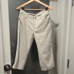 Vintage Cream Cropped Capri Pants